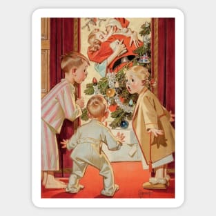 Joseph Christian Leyendecker, Christmas 01 Sticker